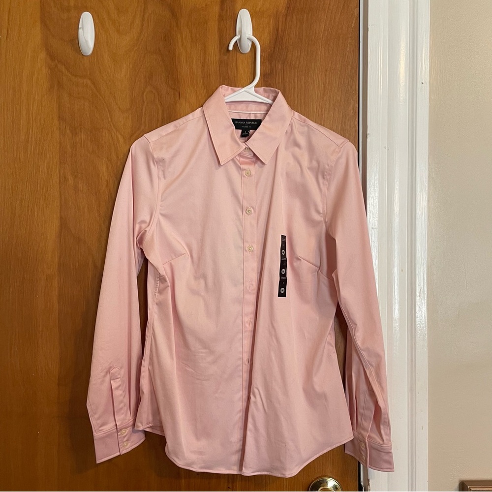 NWT Banana Republic Light Pink Tailored Shirt